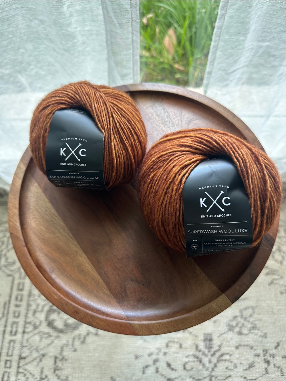 K+C Superwash Wool Luxe - Pumpkin Pie 2 x Skeins